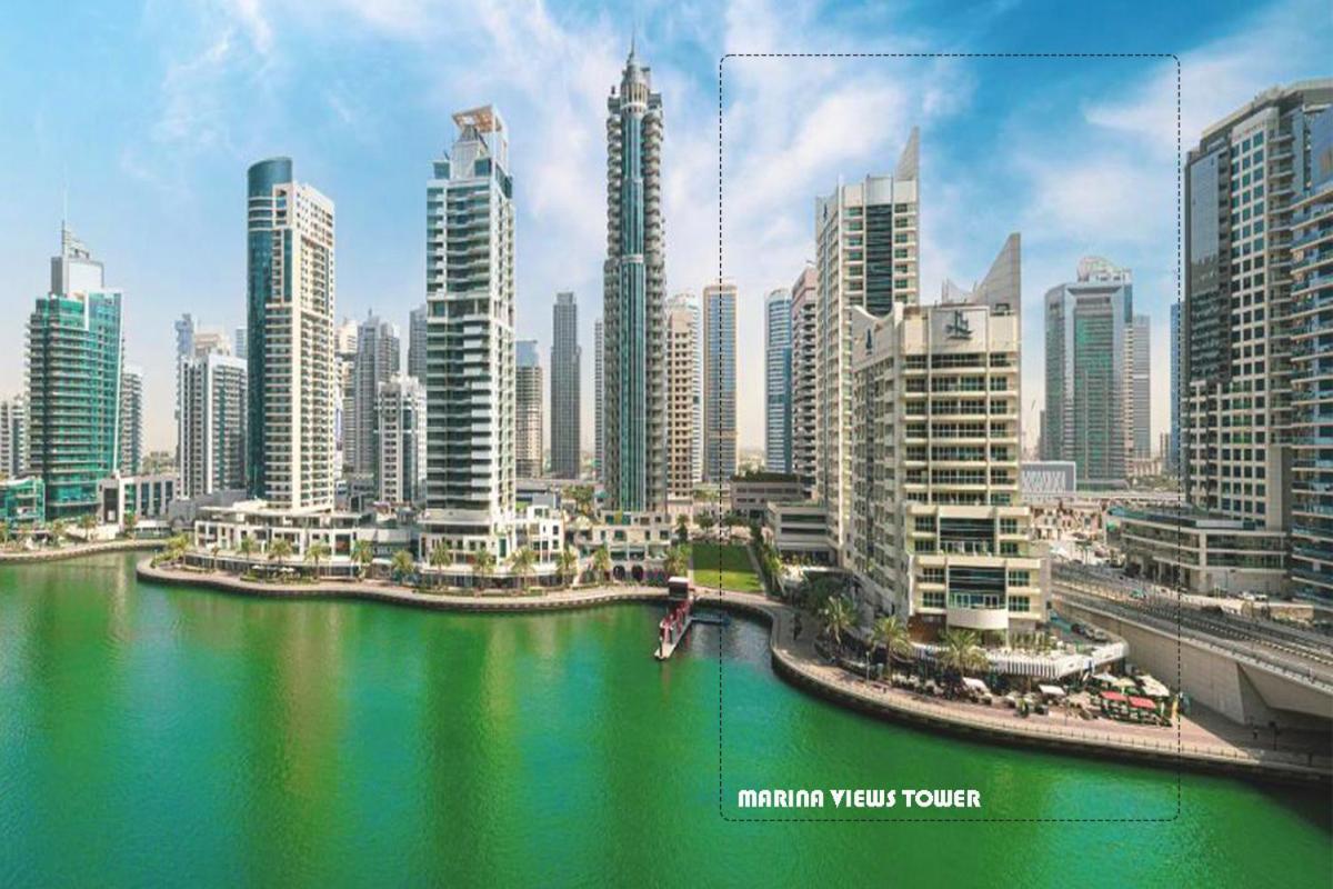 Panoramic Sea Views Studio Apartment - Marina Dubaj Exteriér fotografie